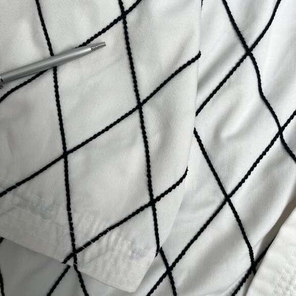 SIZE 4 BMA White Hapkido Uniform Gi Jacket Top Black Diamond Stitching - Picture 13 of 13